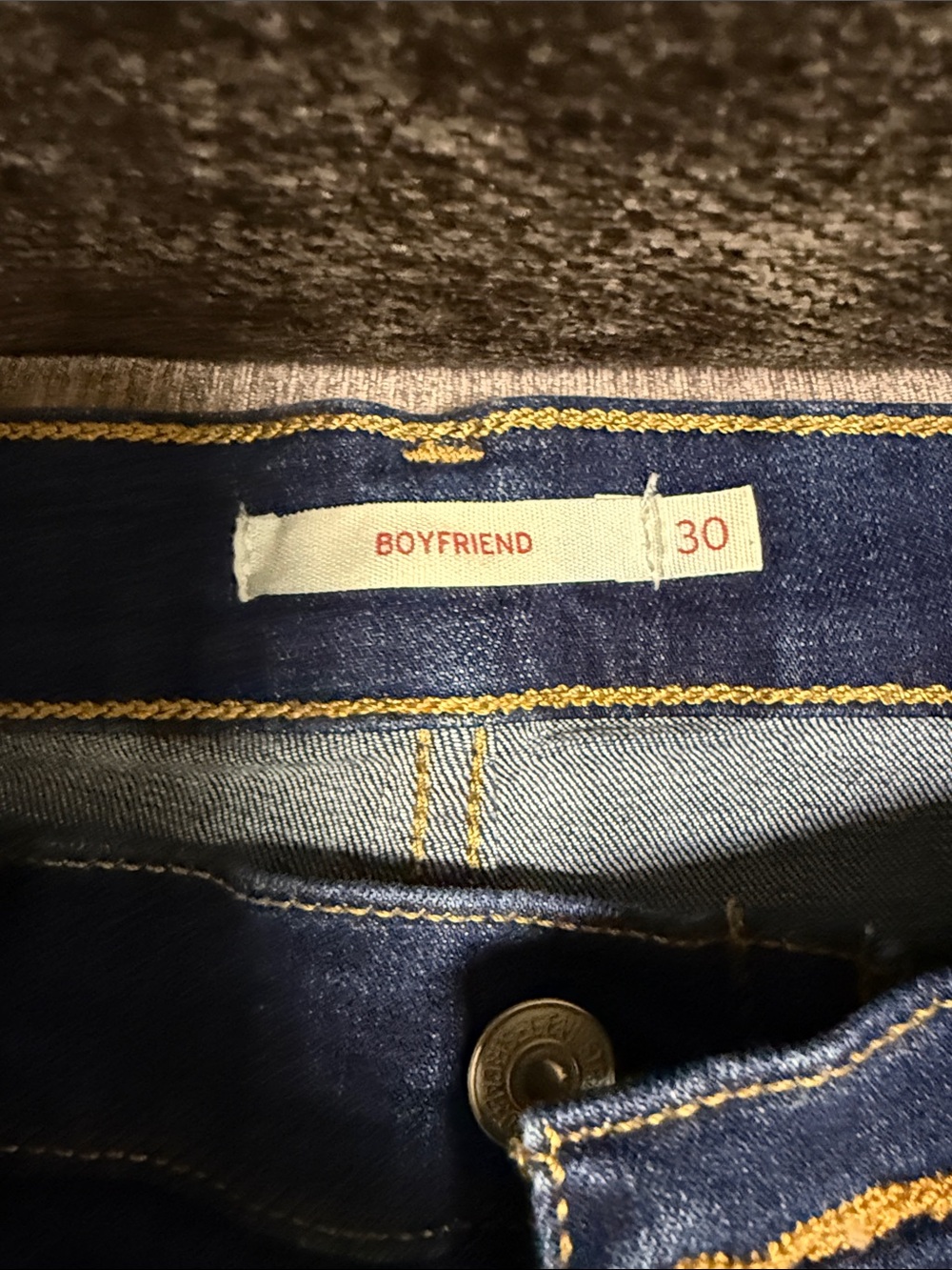 Boyfriend Fit women’s Jeans in Dark Blue - Size 30 - Picture 2 of 2